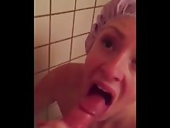 Blowjob, POV, Shower, Small Tits